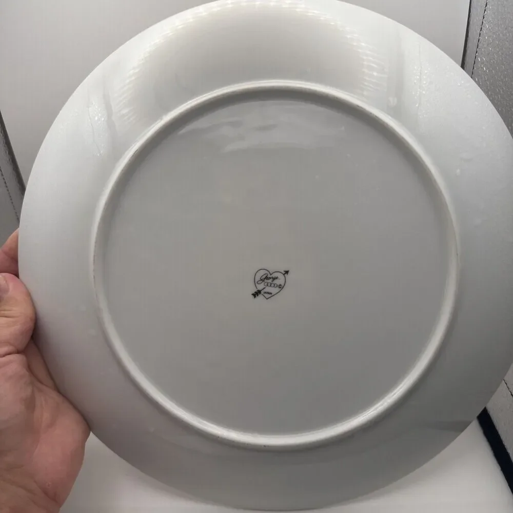 Christmas Goose Plate Vintage George Good Salad Plate Fabritzio, EUC!